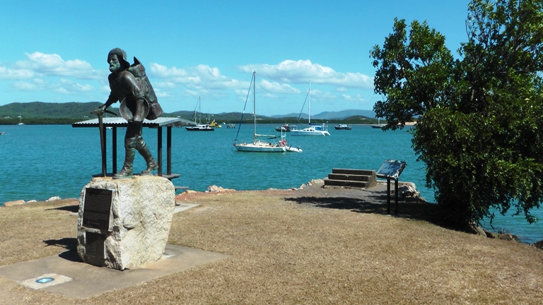 "Mick The Miner" vor Cook's Landing Place